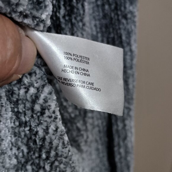 Orvis Women V-Neck Pullover Long Sleeve Sweatshirt Size Medium Soft Fleece Gray - Picture 9 of 11